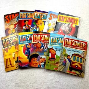 Flat Stanley Children’s Paperback Chapter Books Lot of 10 books. Great condition